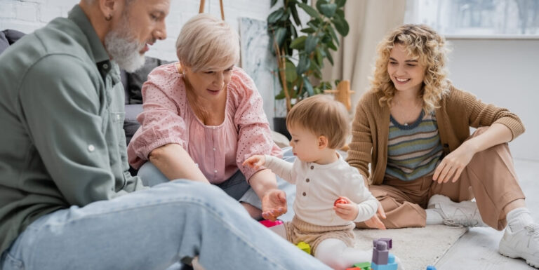 Multigenerational Family Discussing Early Signs of Memory Care Facility